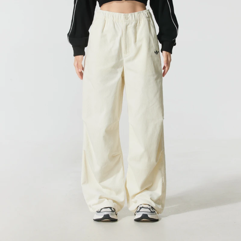 阿迪达斯三叶草长裤女裤秋季新款运动裤潮流宽松直筒裤裤子KS5958