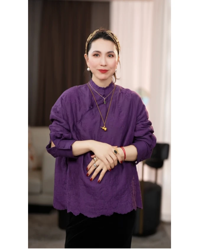 【K】新中式斜襟衬衫 KX0125020704