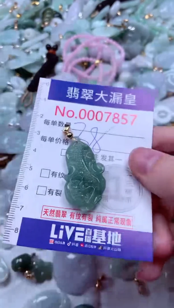 吊坠(不含链)未镶嵌翡翠7857