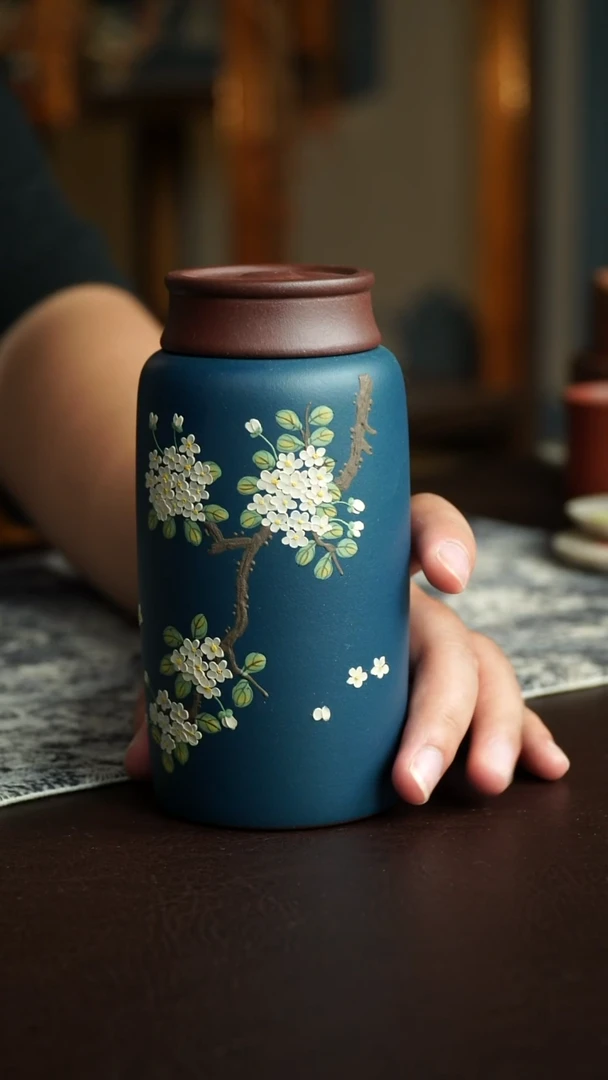 茶杯紫砂36号宜兴紫砂原矿作品茶叶罐