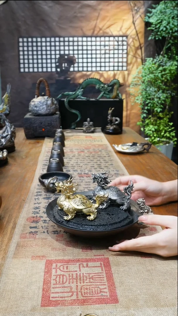 茶盏鹤*欲山行 设计款摆件