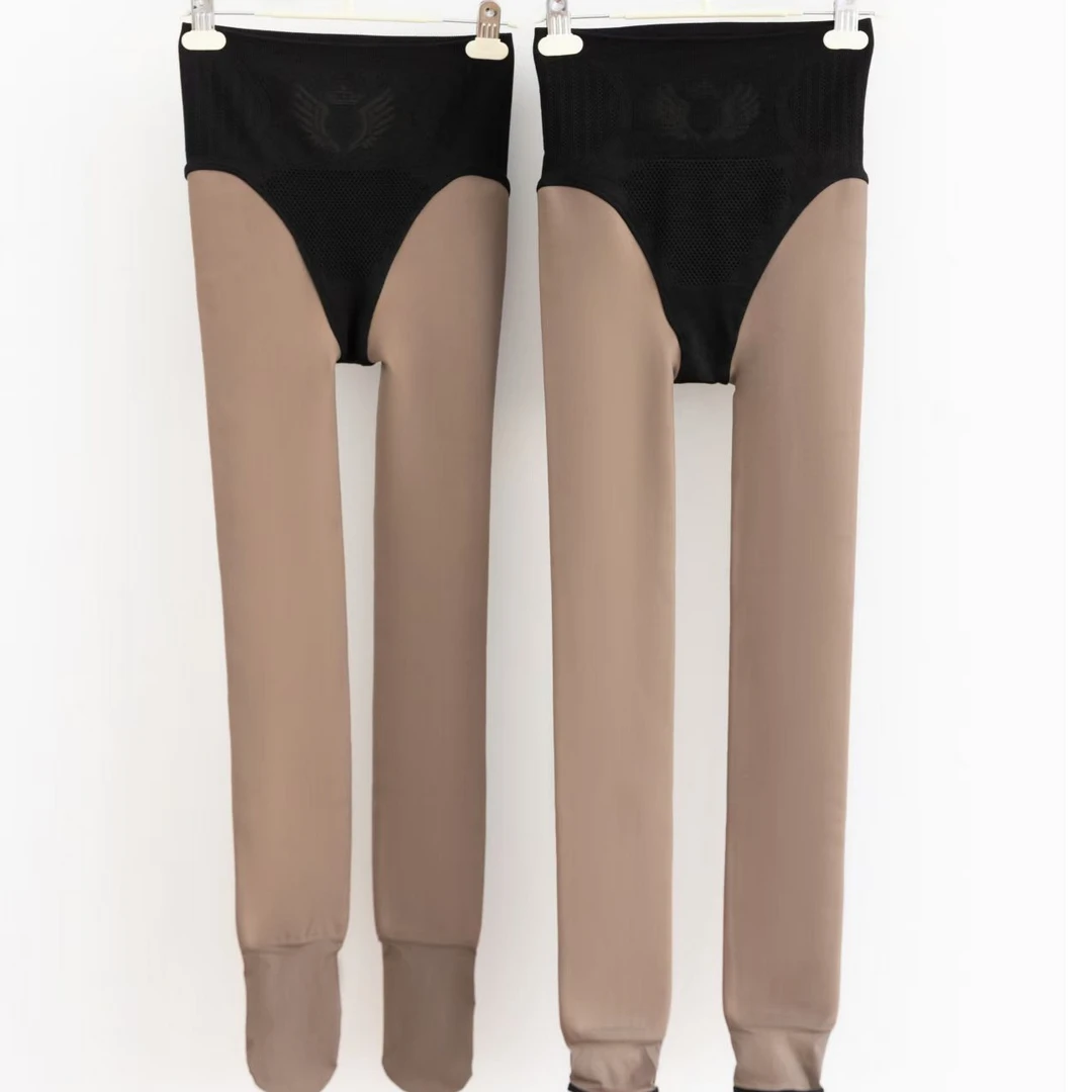 超透版黑丝加绒加厚打底光腿神器300克显瘦