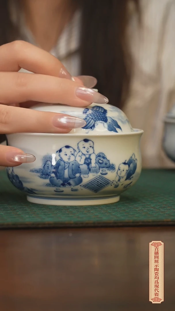 瓷片柴窑青花破价福利  微瑕