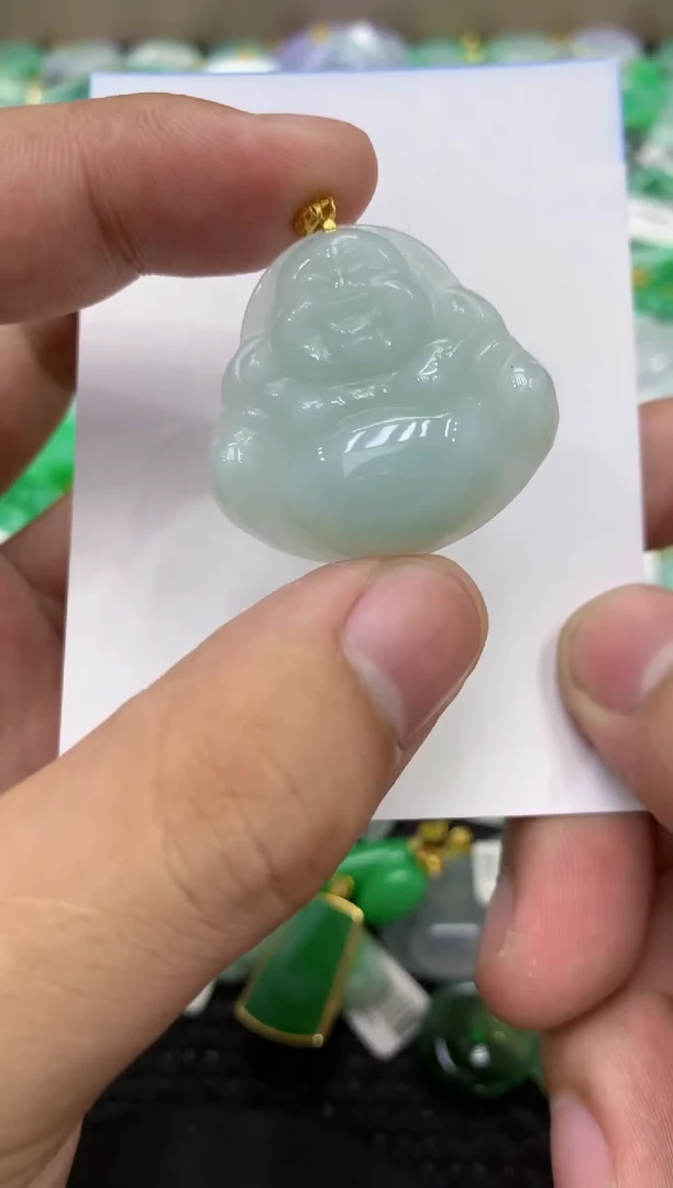颈饰未镶嵌翡翠天然缅甸翡翠A货