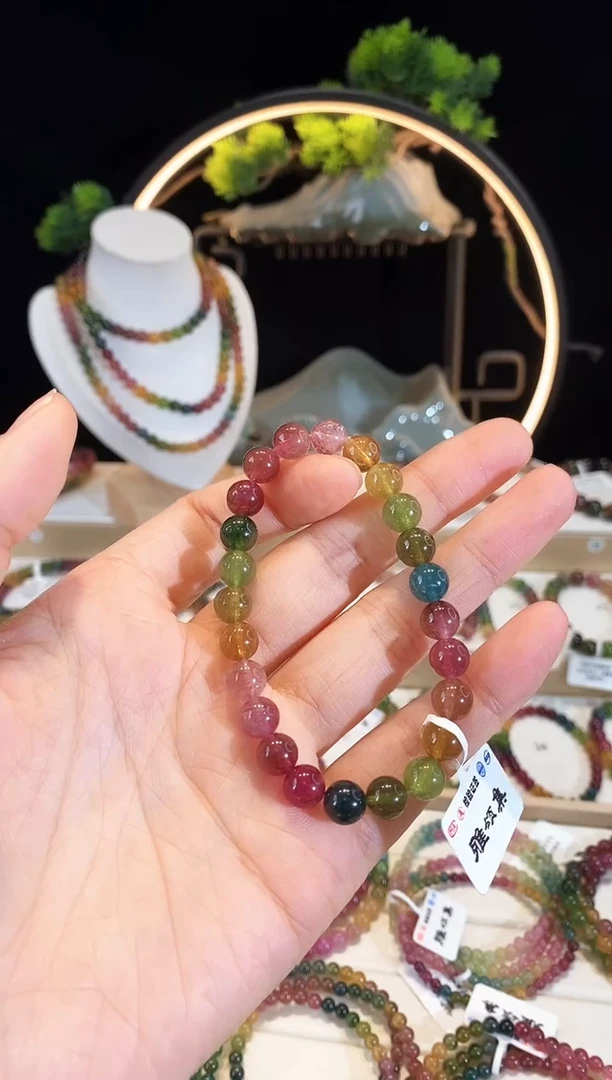 手串未镶嵌碧玺G2174素圈颜色微差