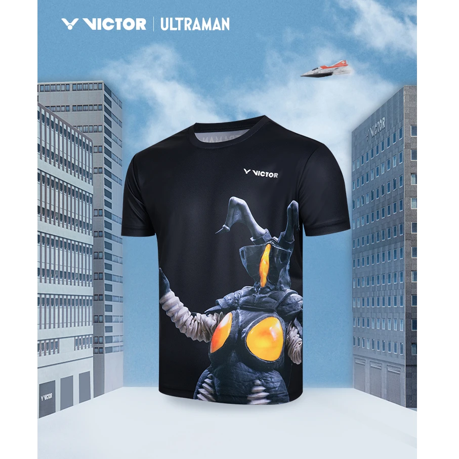 奥特曼联名victor胜利羽毛球服男女速干文化衫T515UTM T-515UTMJR