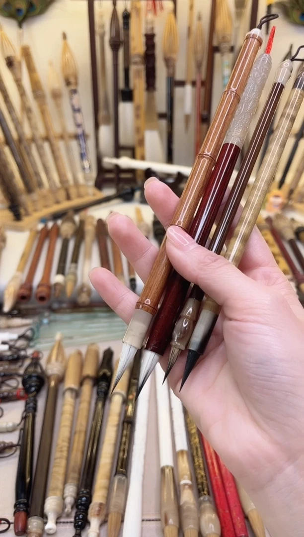 【清水试笔，拒绝蘸墨】墨琳笔庄毛笔4支