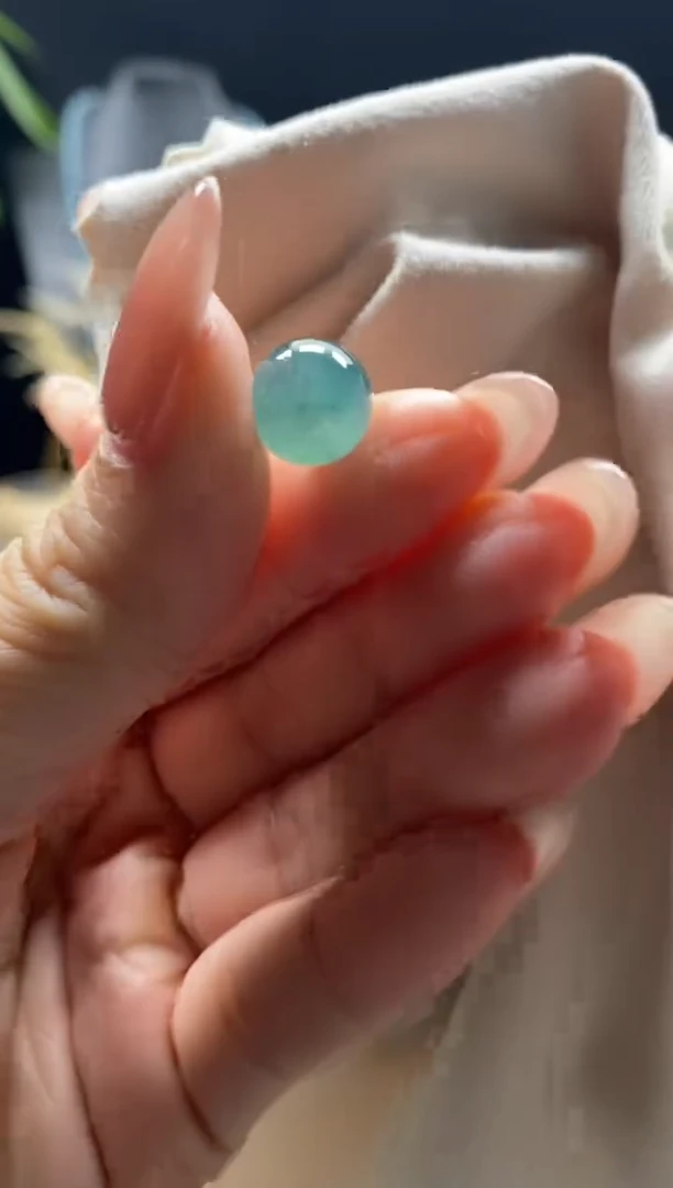 未镶嵌手链翡翠散珠卡10MM圆珠