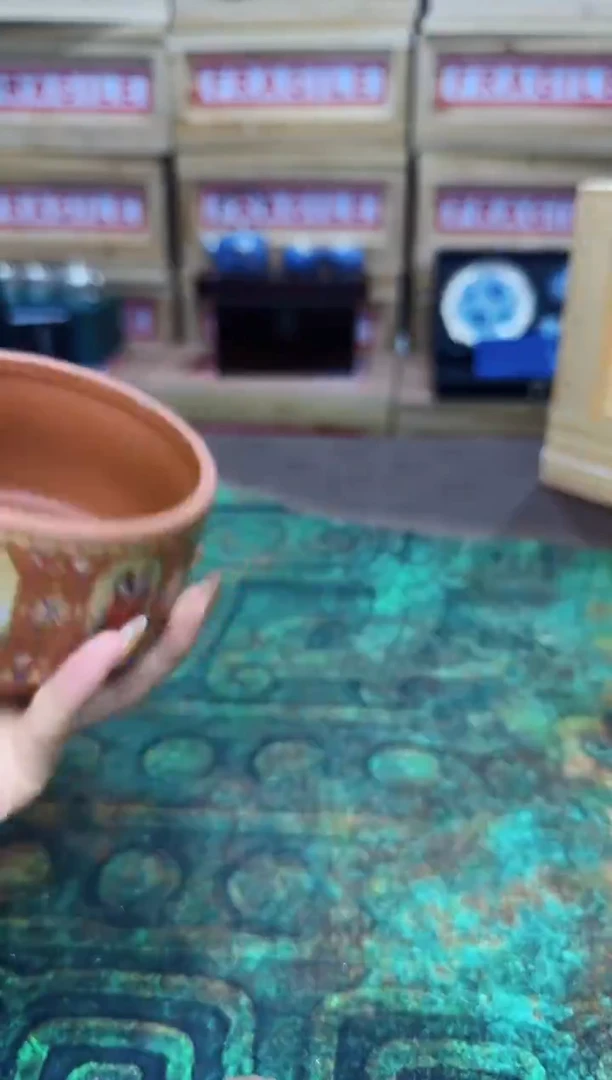 一对紫砂陶瓷茶叶罐四大美人