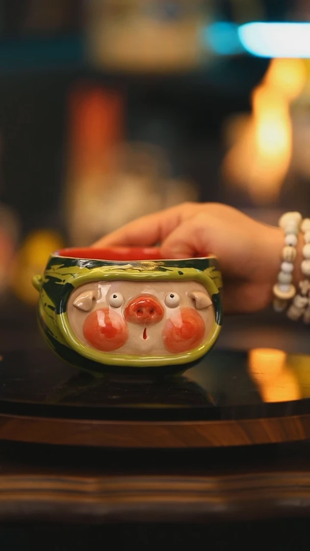 【闪购商品】摆件景德镇高温釉下彩绘设计师款