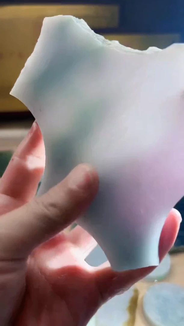 翡翠挂件未镶嵌A货张麦8522