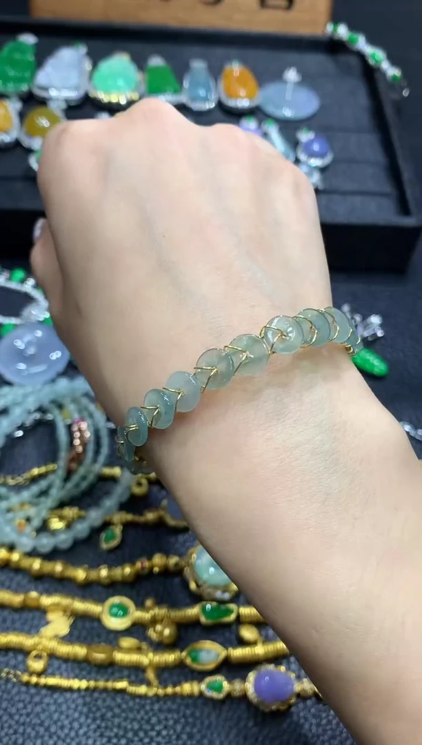 翡翠手镯未镶嵌3不含链随机发货1件