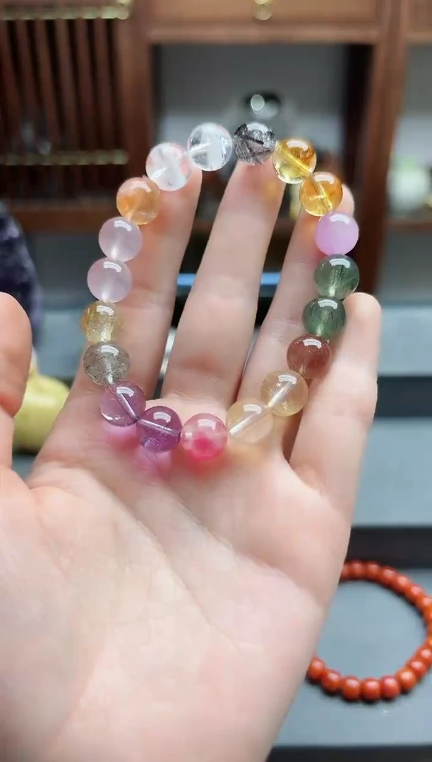 【闪购商品】水晶手串未镶嵌水晶多宝手串TF