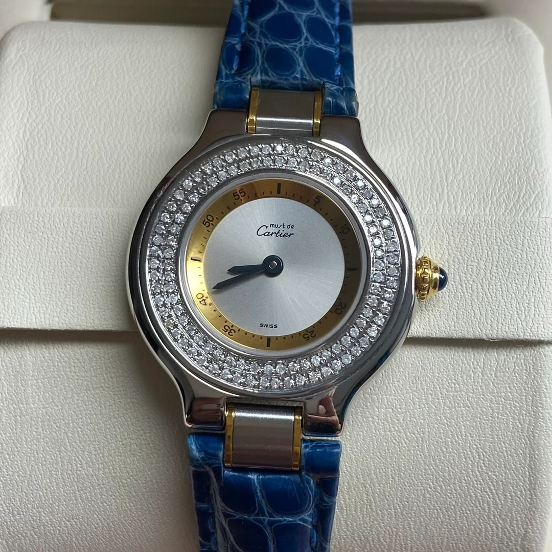 99新 Cartier/卡地亚 卡地亚/单表/28表径/石英机芯/后钻