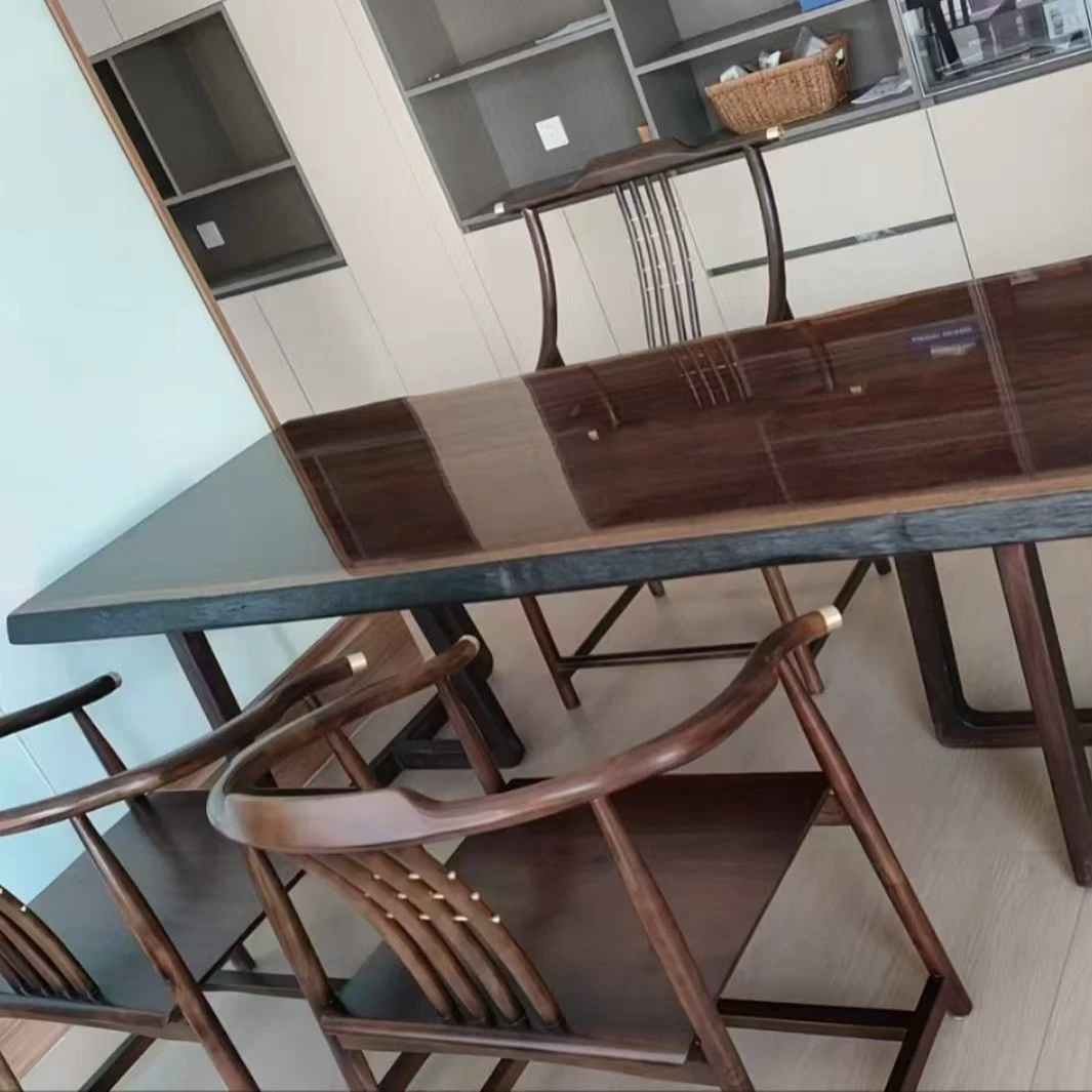 乌金木大板茶桌书桌办公桌