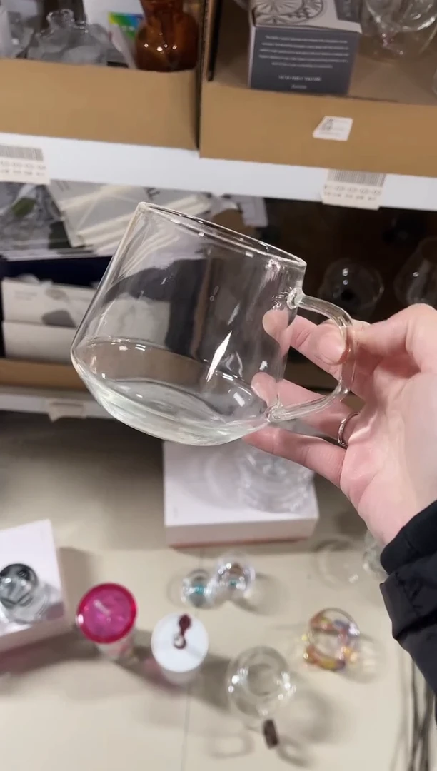 有机玻璃带把杯2个