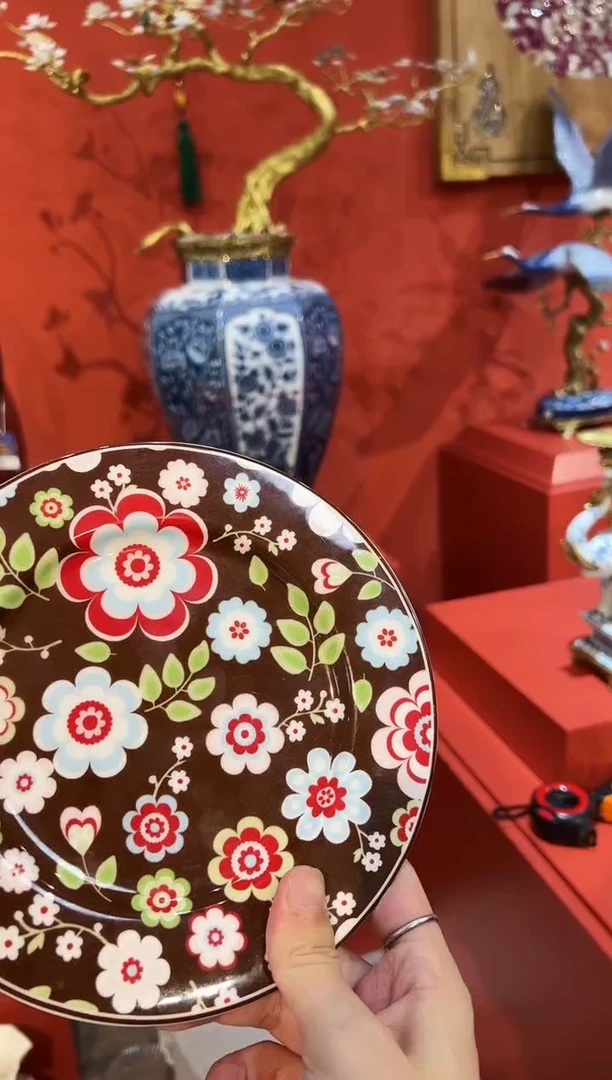 陶土陶瓷挂盘纯手绘