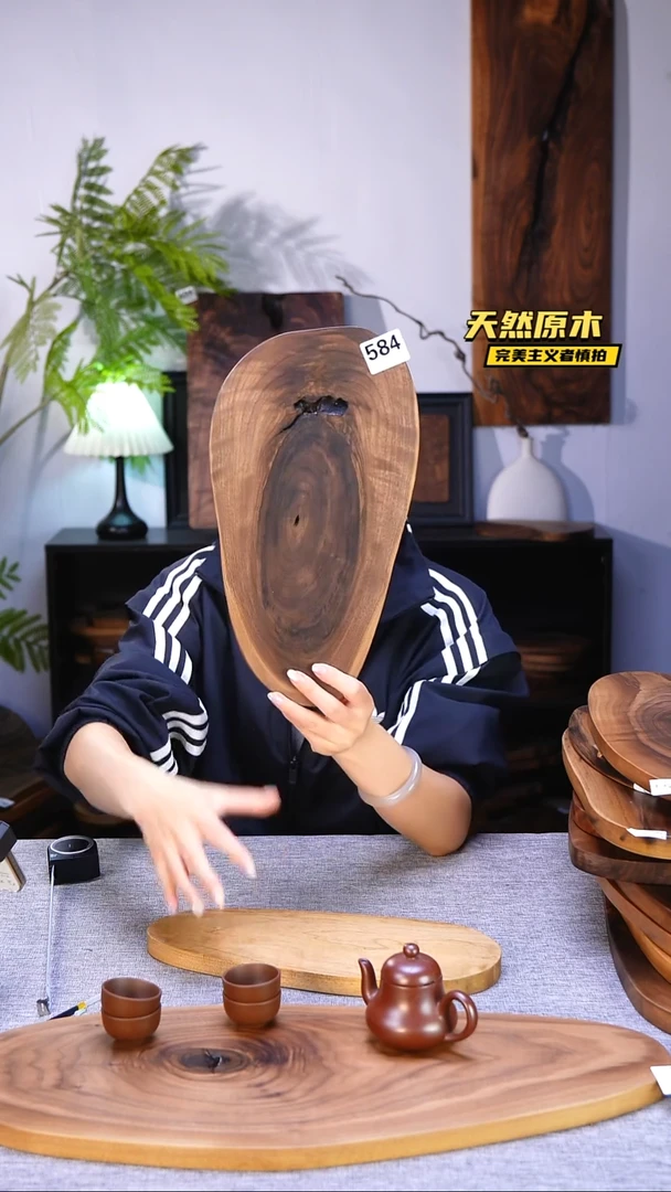 木北美黑胡桃原木.干裂疤结不属于商品质量问题完美主义者慎拍