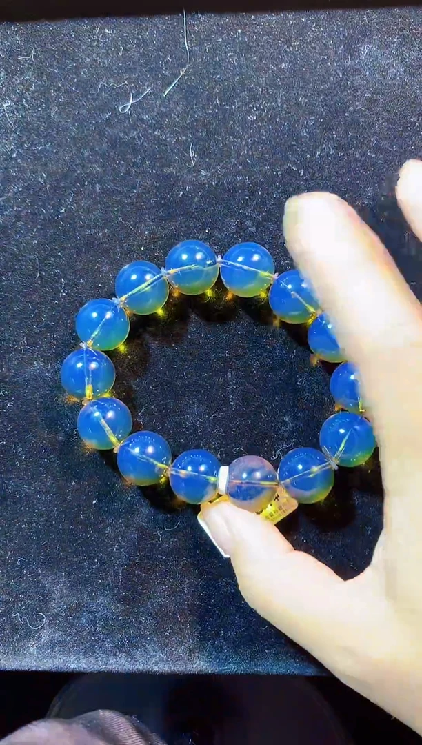 未镶嵌琥珀裸石16mm蓝珀手串