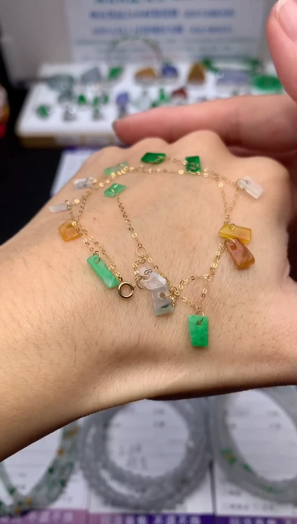 【闪购商品】定制翡翠18K金镶嵌模式推广期24小时鉴赏期