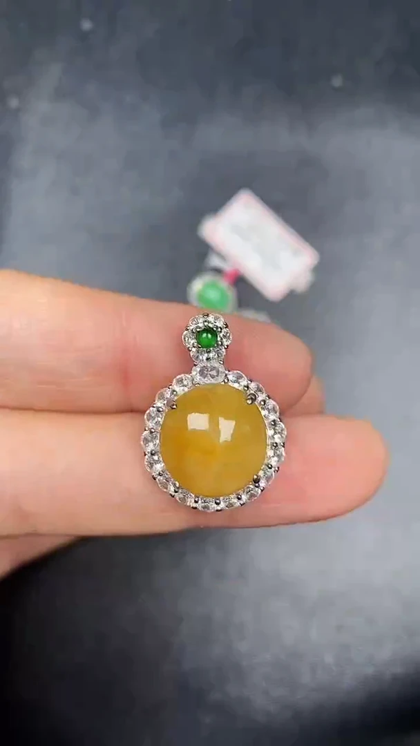 银S925镶嵌戒指翡翠3150