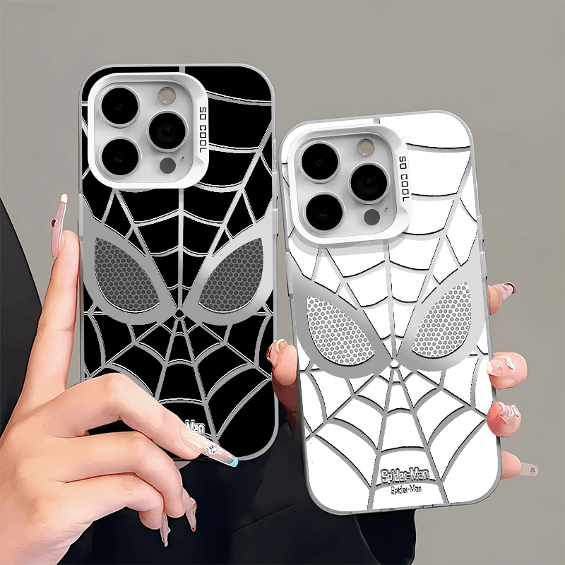 镂空蜘蛛侠适用于苹果华为oppo小米15至尊vivo一加荣耀手机防摔壳
