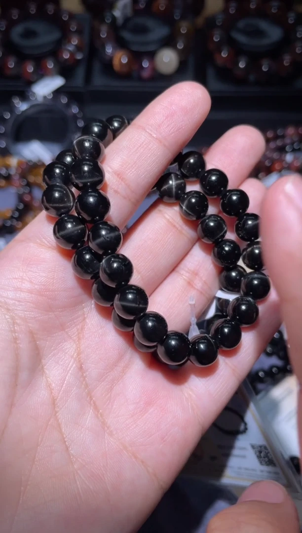 【闪购商品】辉石手链未镶嵌透辉石单圈9mm多样性发其一