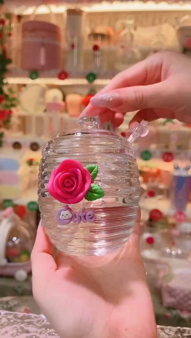 其他品质好发货快放心拍！玫瑰花蜂蜜罐