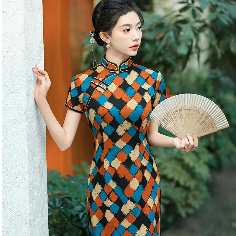 日常可穿民国风复古中式夏季旗袍女2025气质新款改良连衣裙中国风