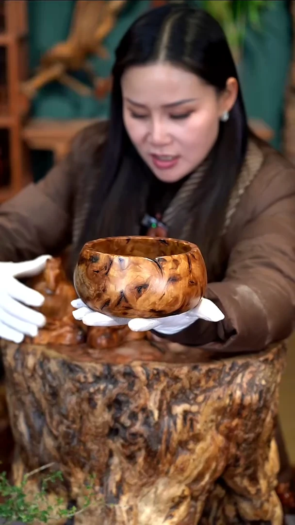 木雷击枣木聚宝盆