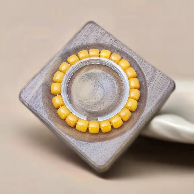 【佳玺珠宝】008 精美手串 黄沁老油黄老型珠10mm