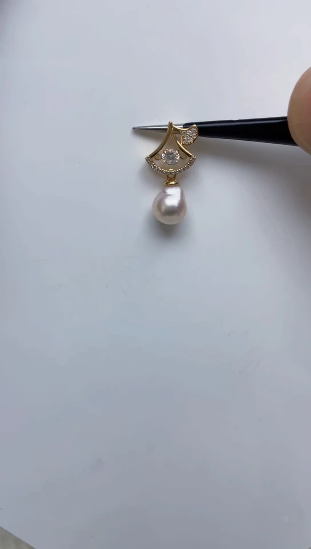 颈饰银S925镶嵌海水珍珠