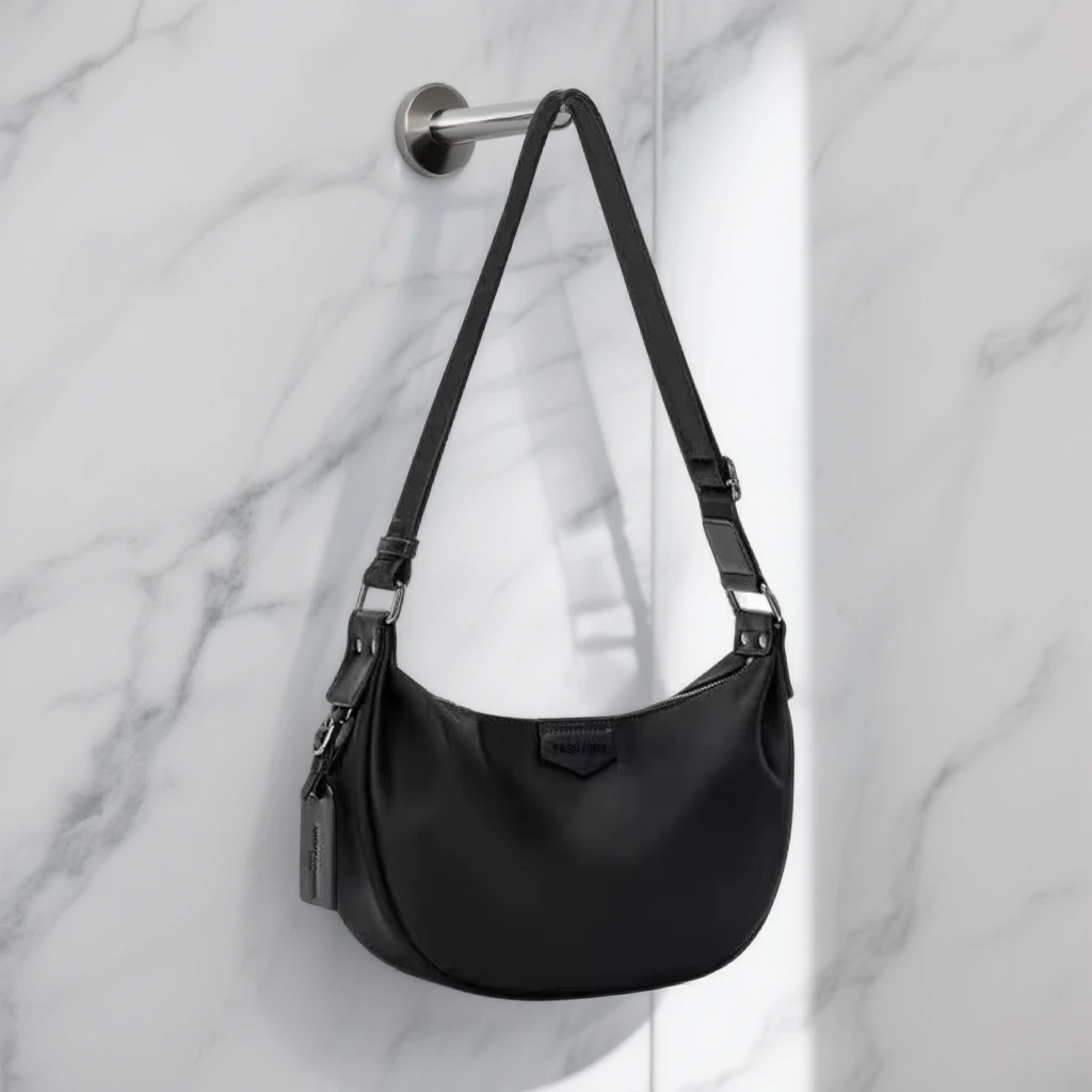 大容量牛津布布饺子包女2025新款轻便百搭单肩斜挎包高级感腋下包