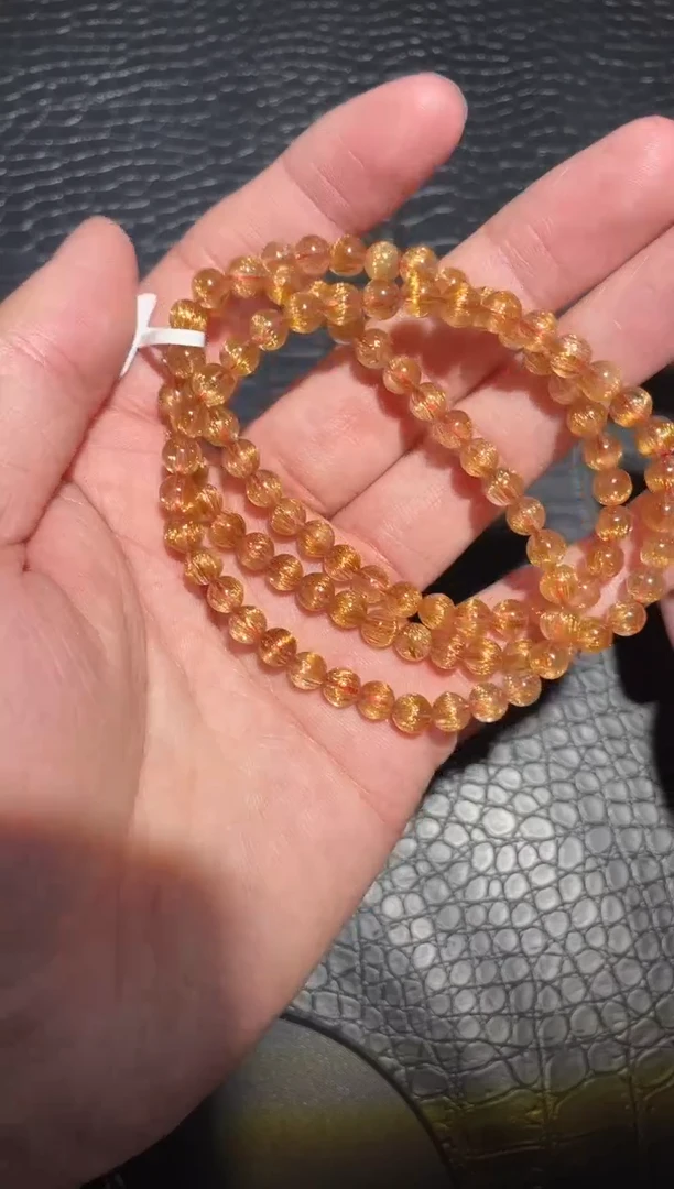 手链未镶嵌水晶多圈发晶A5（多样性发其一）