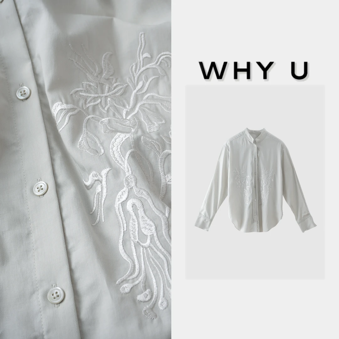 WHY U-25SS早春刺绣上衣【花衣】