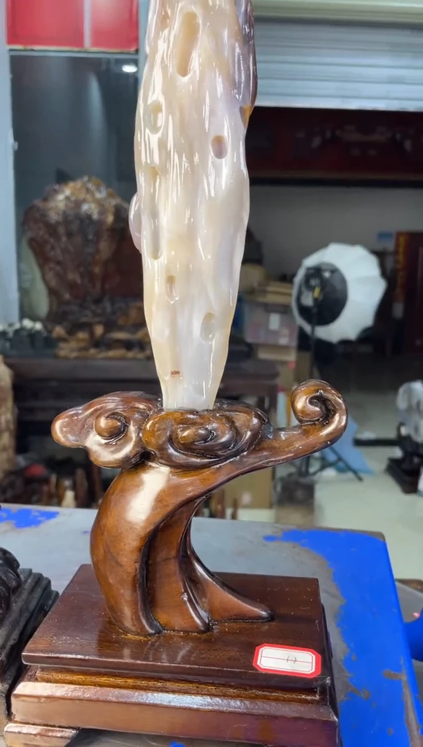 未镶嵌摆件硅化玉23