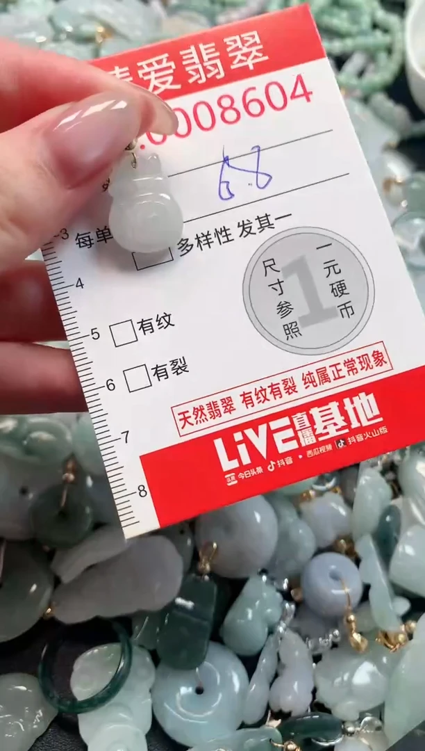 吊坠(不含链)未镶嵌翡翠8604