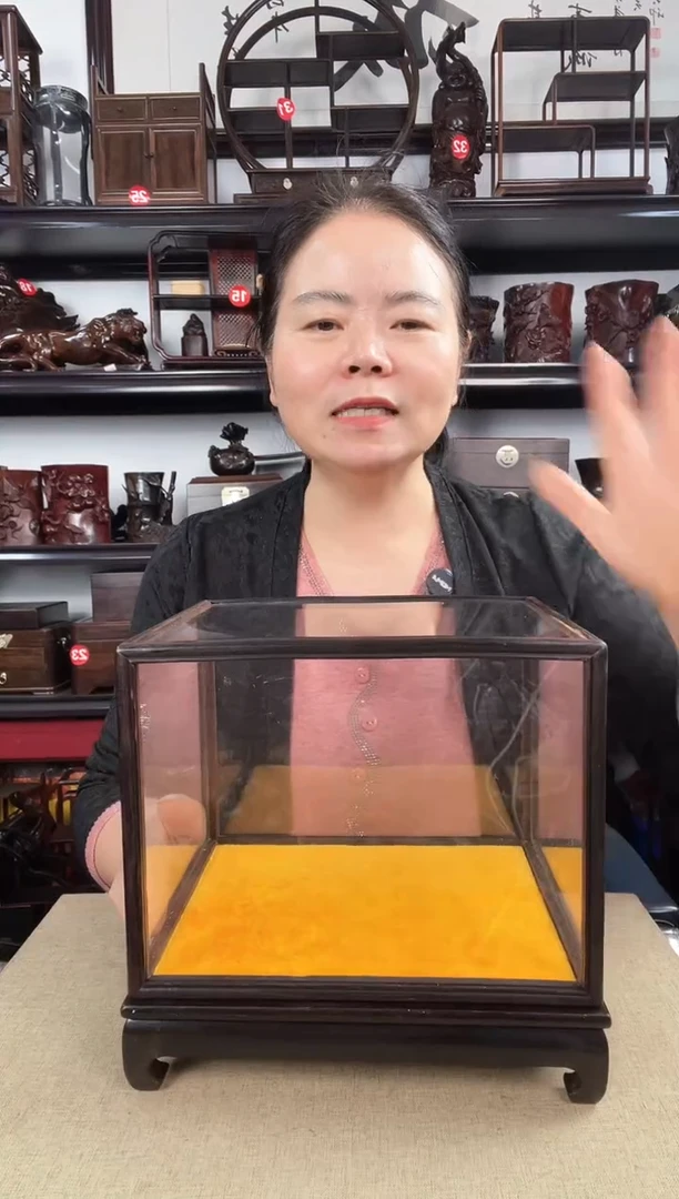 木玻璃罩3号老李红木工艺品