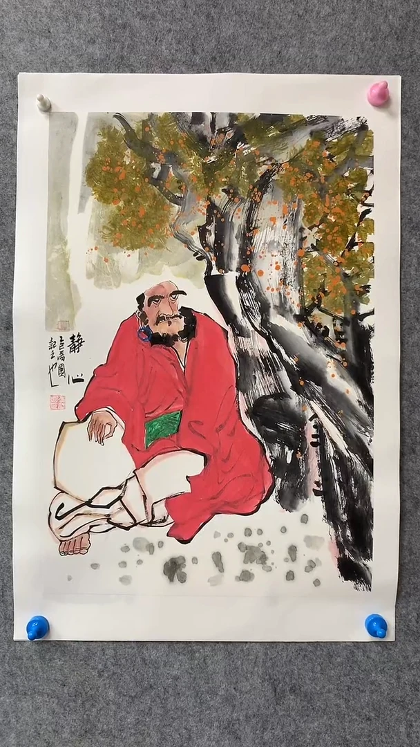 国画李满园老师人物