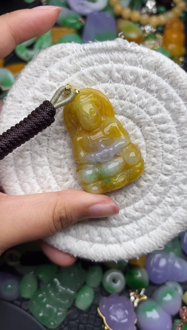 颈饰未镶嵌翡翠缅甸翡翠吊坠