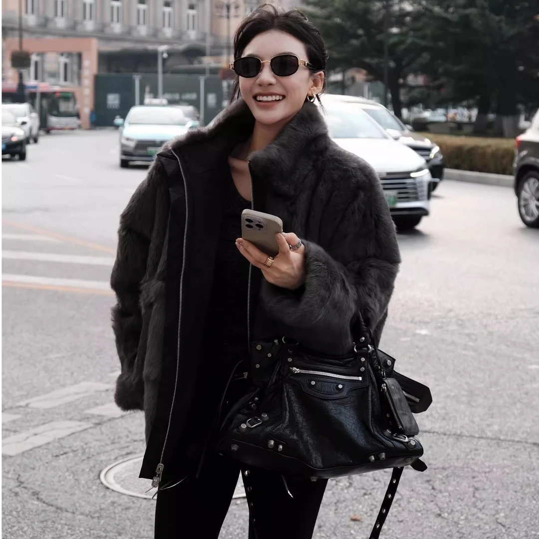 LILIAN~~进口同源派克女装复古宽松百搭保暖外套高级感52250082