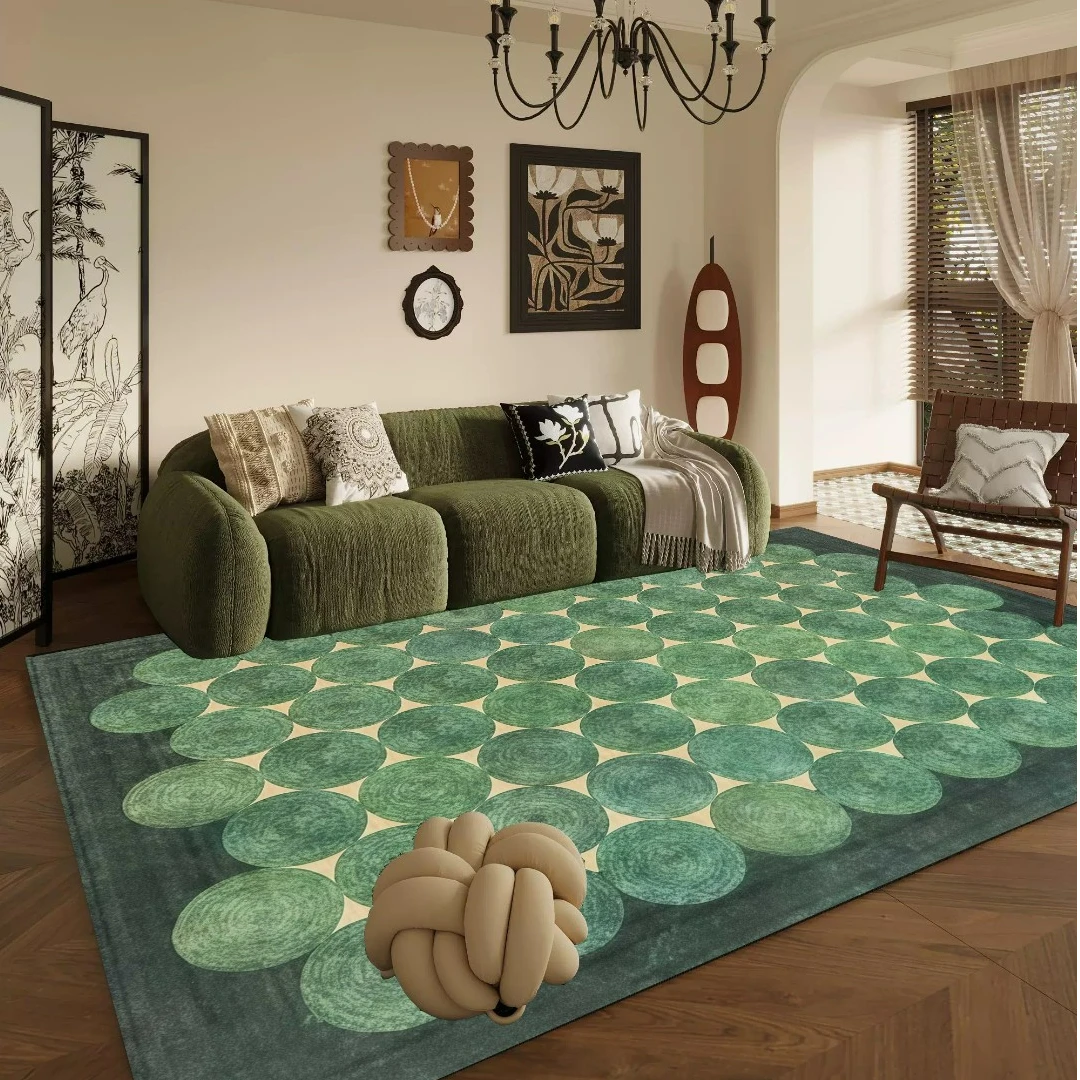 108【120*160】 硅藻泥客厅地毯入户玄关垫高级感家用卧室床边地毯