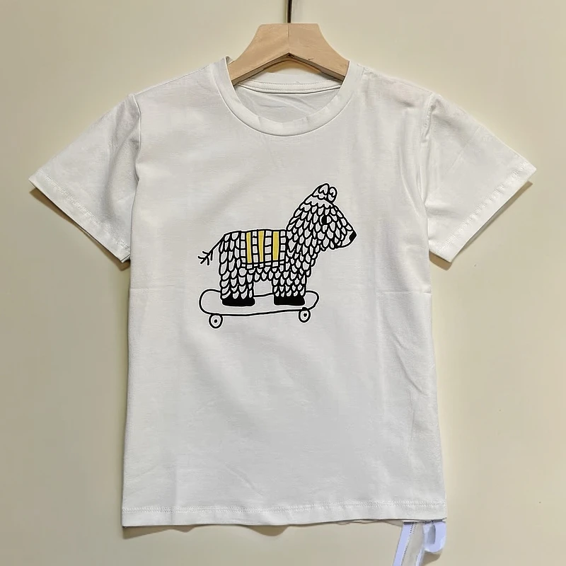 MTWS童装圆领短袖T恤 小木马印花