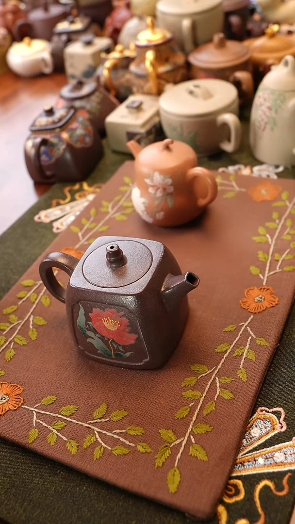 茶壶紫砂四方汉铎