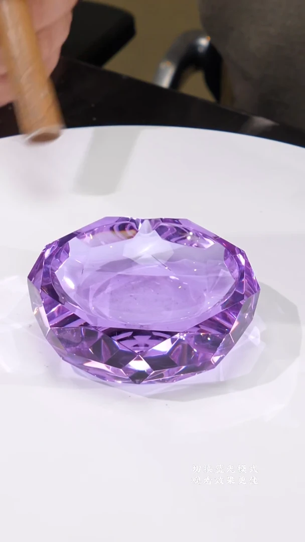 摆件0401024-3紫罗兰小烟灰缸