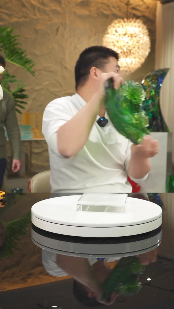 【闪购商品】摆件设计款如意牡丹果盘摆件带支架