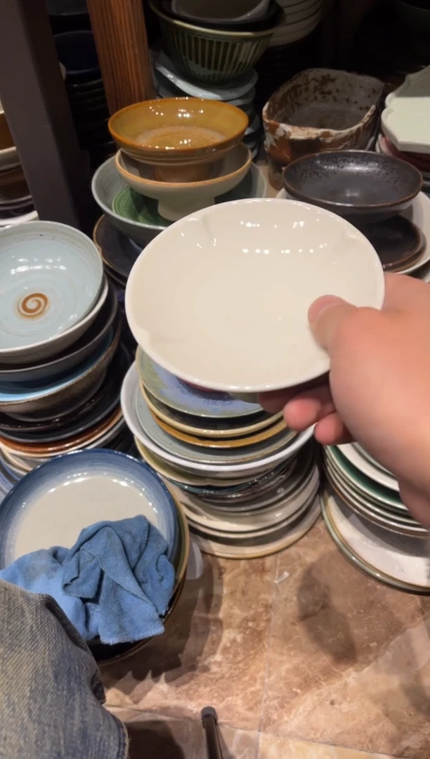 【闪购商品】瓷片262微瑕定白高足小碟1个