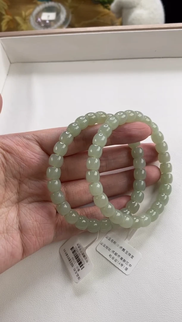 未镶嵌手串和田玉直切手串多样性发一件