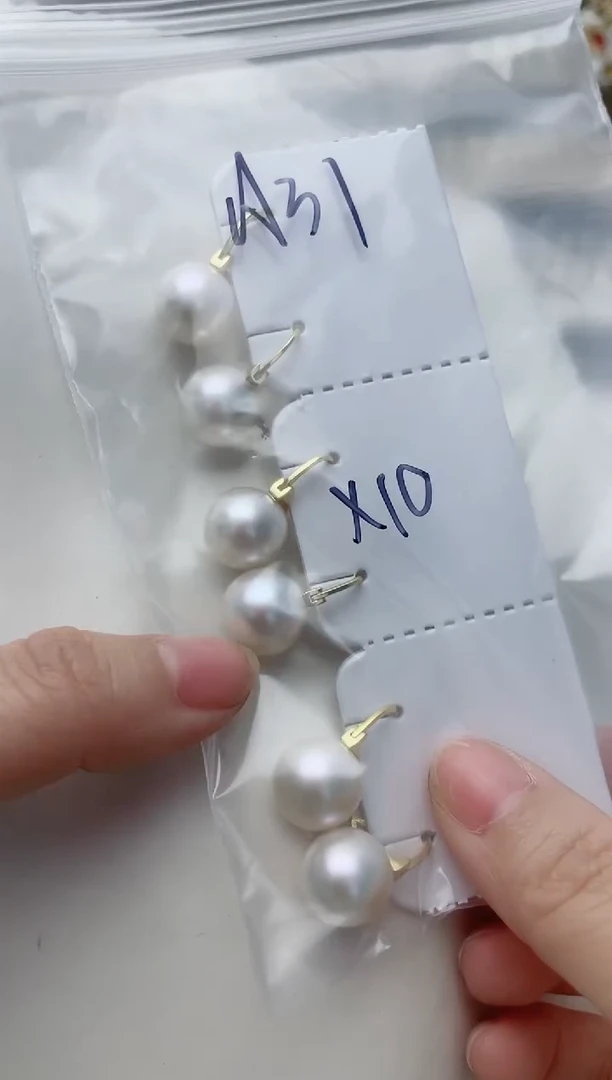 【闪购商品】淡水珍珠耳饰银S925镶嵌A31商品多样性发其一