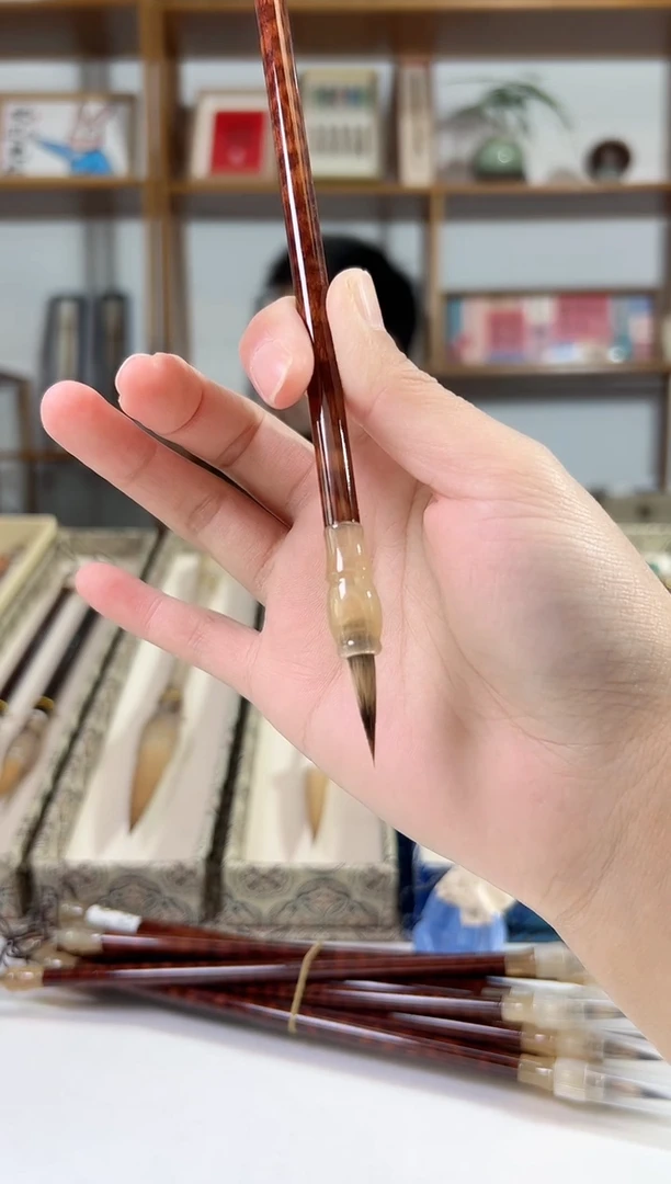 龙纹木羊角斗紫狼小楷2.0